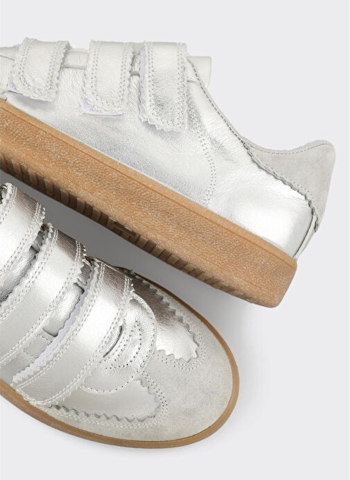 Lame Deri Kadın Spor Ayakkabı - Görsel 6