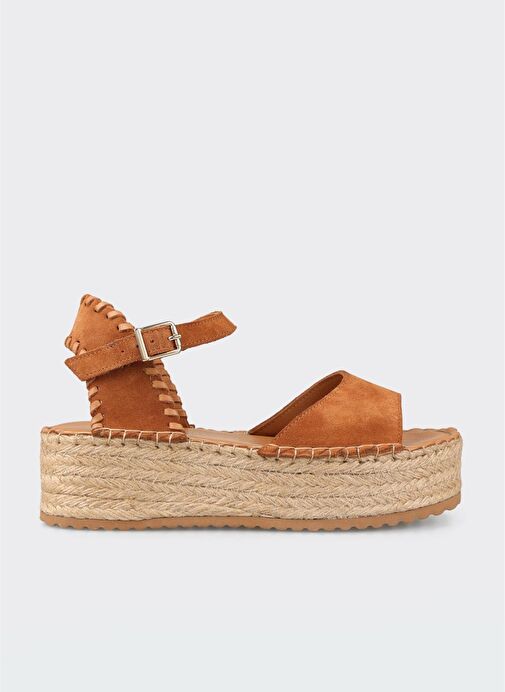 Taba Deri Kadın Sandalet - Görsel 3