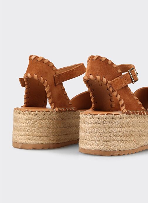 Taba Deri Kadın Sandalet - Görsel 10