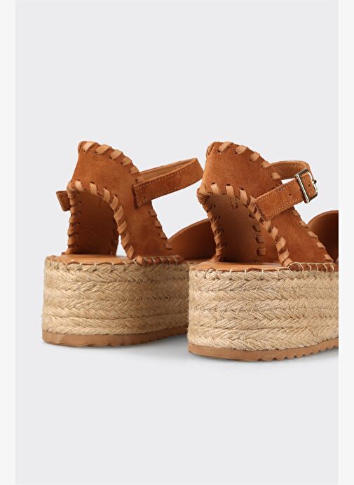 Taba Deri Kadın Sandalet - Görsel 11