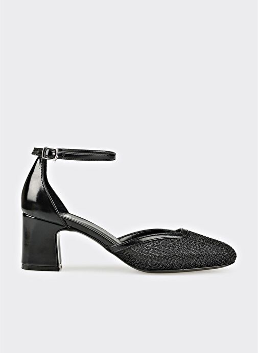 Siyah Kadın Topuklu Ayakkabı - Görsel 2