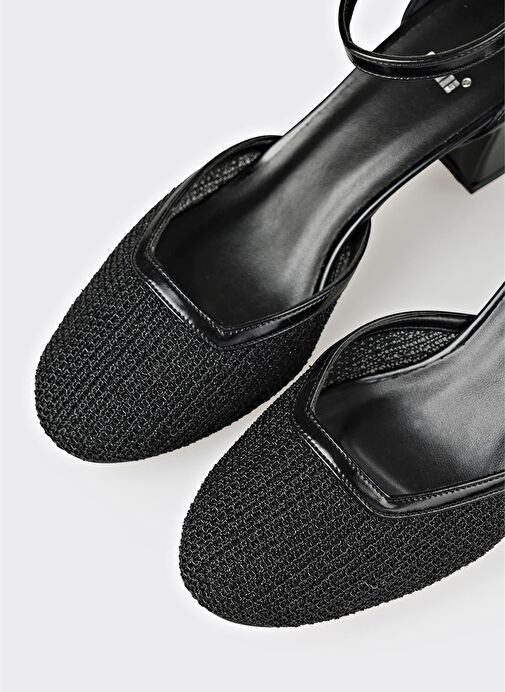 Siyah Kadın Topuklu Ayakkabı - Görsel 5