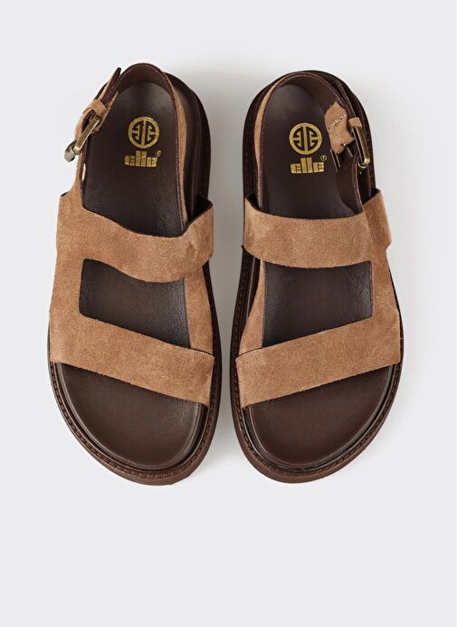 Naturel Deri Kadın Sandalet - Görsel 5