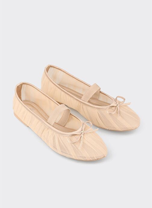 Bej Kadın Günlük Ayakkabı - Görsel 3