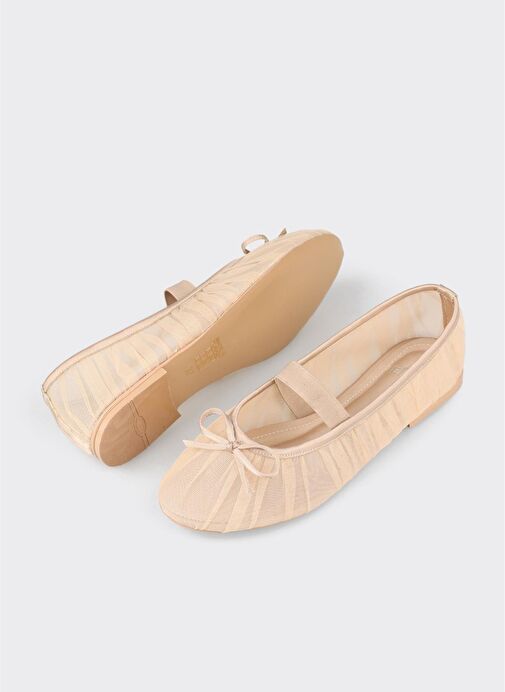 Bej Kadın Günlük Ayakkabı - Görsel 4
