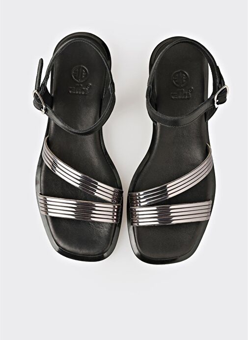 Siyah Kadın Sandalet - Görsel 5