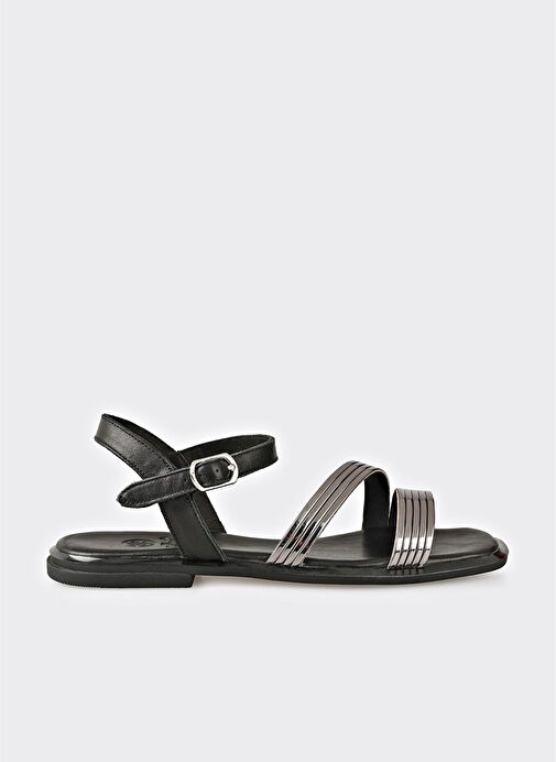 Siyah Kadın Sandalet - Görsel 2