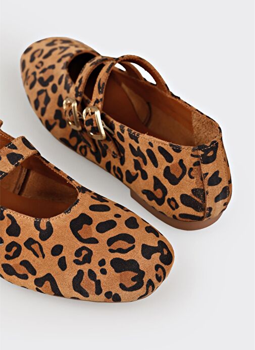 Taba Deri Kadın Günlük Ayakkabı - Görsel 6