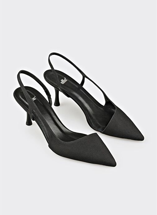 Siyah Kadın Topuklu Ayakkabı - Görsel 3
