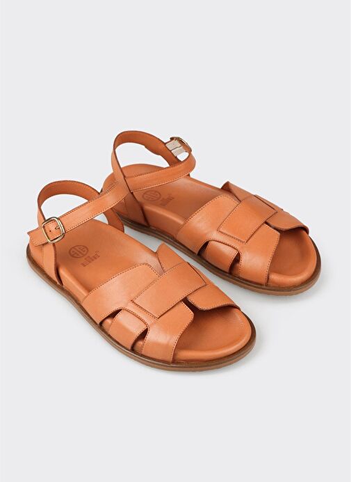 Taba Deri Kadın Sandalet - Görsel 3