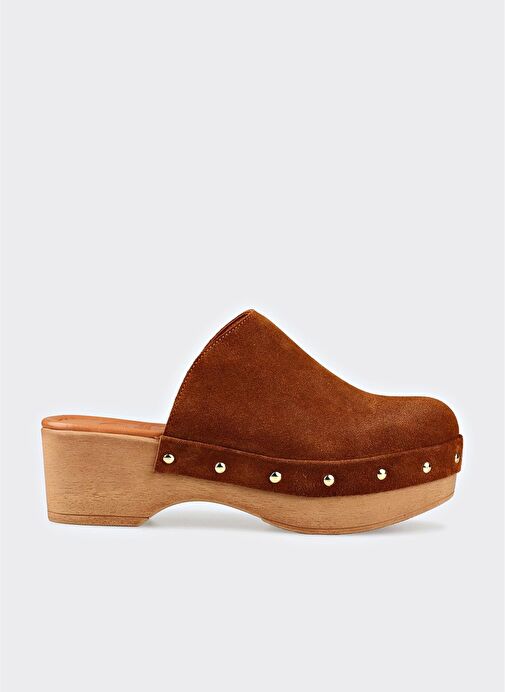 Taba Deri Kadın Terlik - Görsel 2