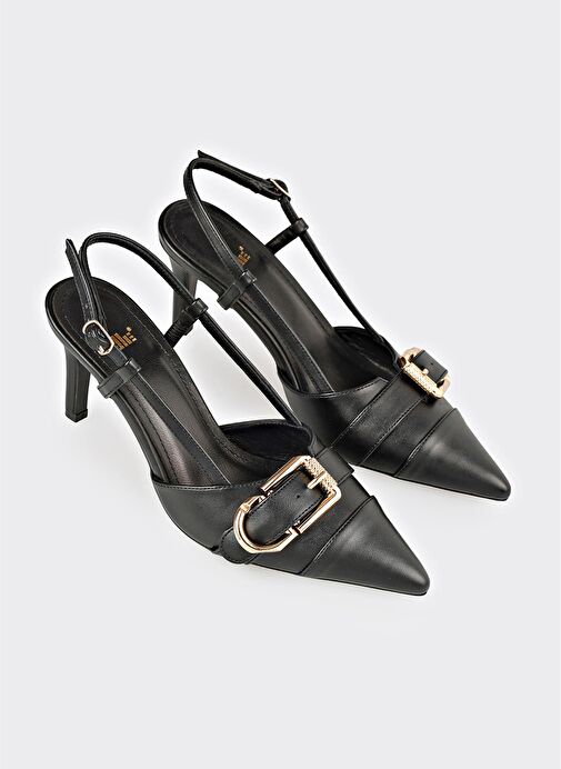 Siyah Kadın Topuklu Ayakkabı - Görsel 3