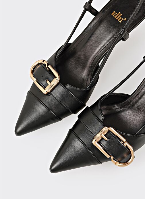 Siyah Kadın Topuklu Ayakkabı - Görsel 5