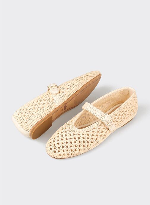 Bej Kadın Günlük Ayakkabı - Görsel 4