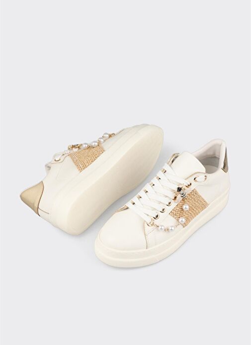 Beyaz Kadın Spor Ayakkabı - Görsel 4