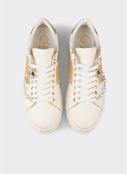 Beyaz Kadın Spor Ayakkabı - Görsel 5