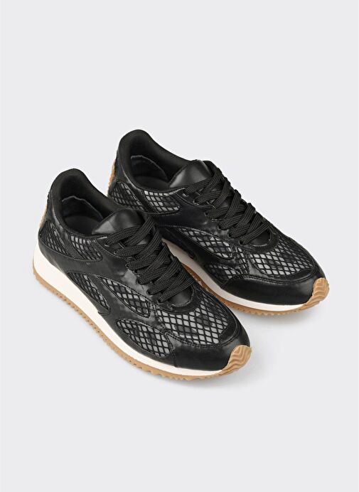 Siyah Kadın Spor Ayakkabı - Görsel 3