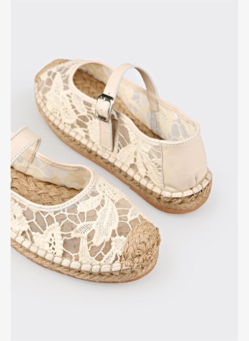 Ekru Kadın Espadril - Görsel 11