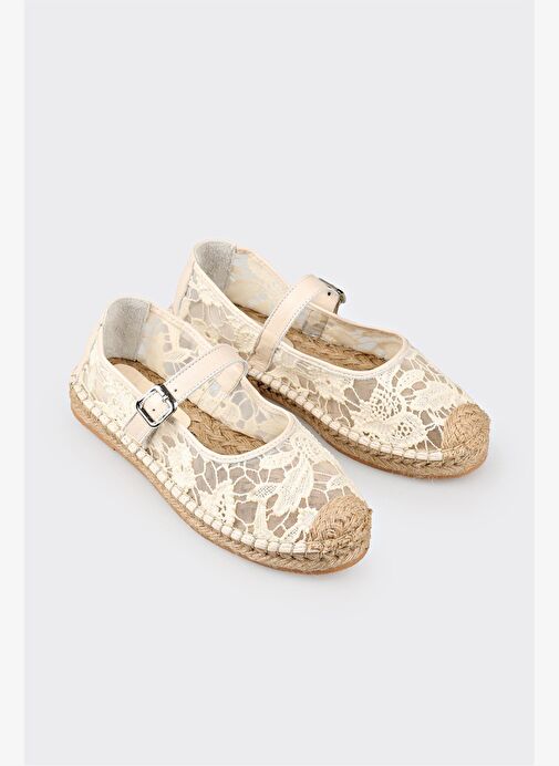 Ekru Kadın Espadril - Görsel 5