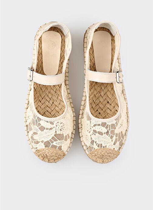 Ekru Kadın Espadril - Görsel 10