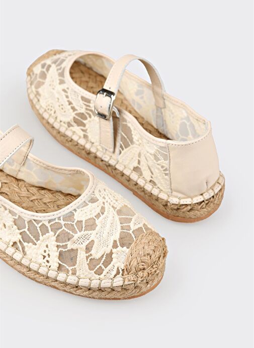 Ekru Kadın Espadril - Görsel 9