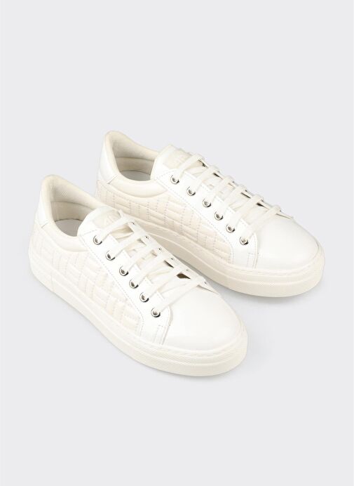Beyaz Kadın Spor Ayakkabı - Görsel 3