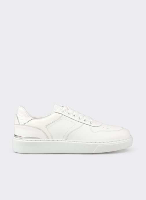 Beyaz Deri Erkek Spor Ayakkabı - Görsel 2