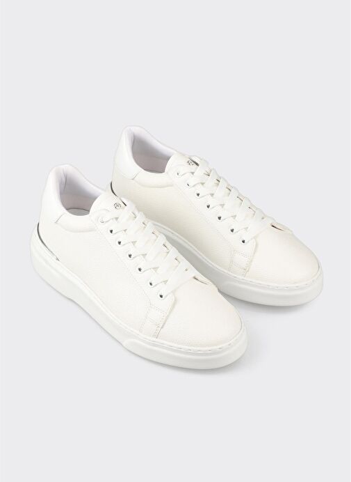 Beyaz Erkek Spor Ayakkabı - Görsel 4