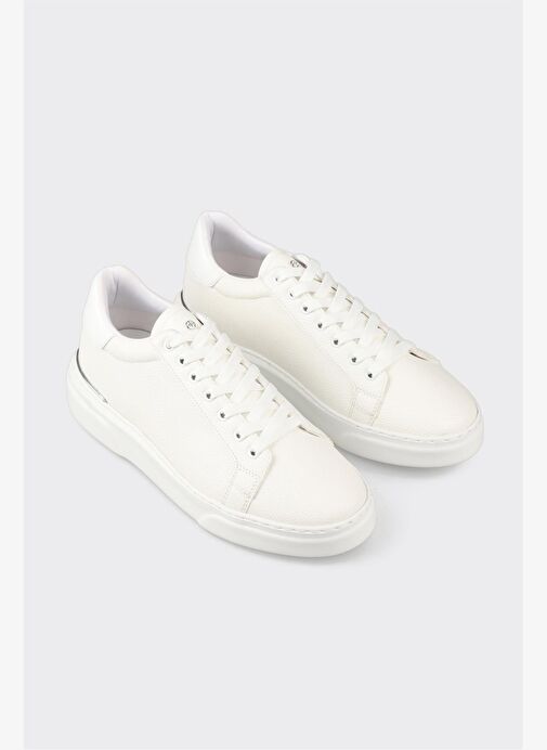 Beyaz Erkek Spor Ayakkabı - Görsel 5