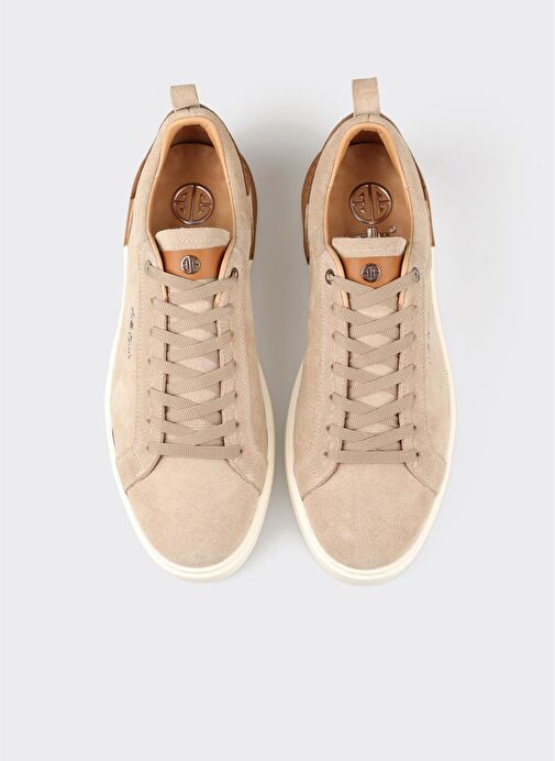 Bej Deri Erkek Günlük Ayakkabı - Görsel 5