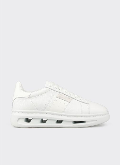 Beyaz Deri Erkek Spor Ayakkabı - Görsel 2