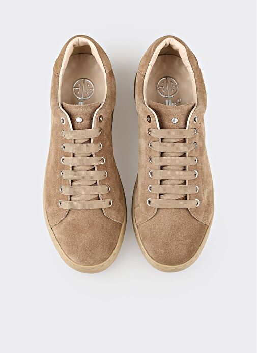 Bej Deri Erkek Günlük Ayakkabı - Görsel 6