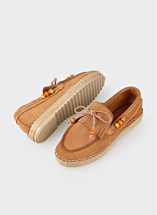 Naturel Deri Kadın Günlük Ayakkabı - Görsel 4