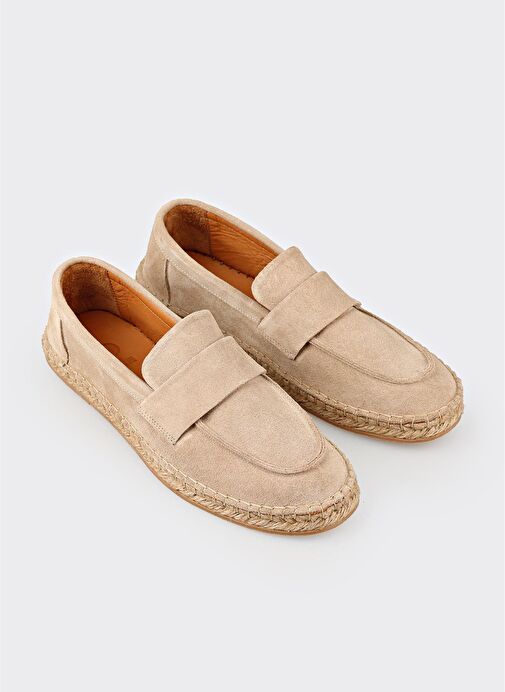 Bej Deri Erkek Günlük Ayakkabı - Görsel 3