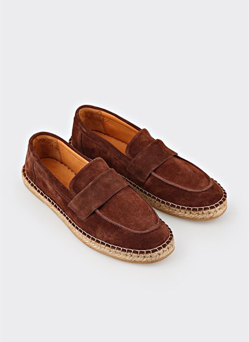 Kahve Deri Erkek Günlük Ayakkabı - Görsel 3