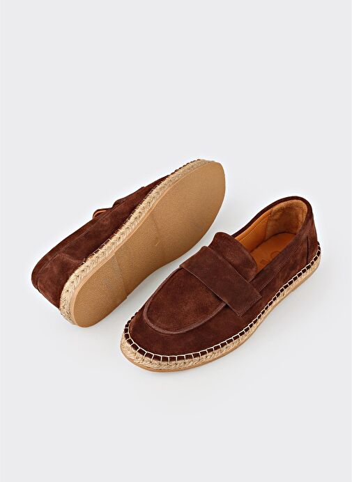 Kahve Deri Erkek Günlük Ayakkabı - Görsel 4