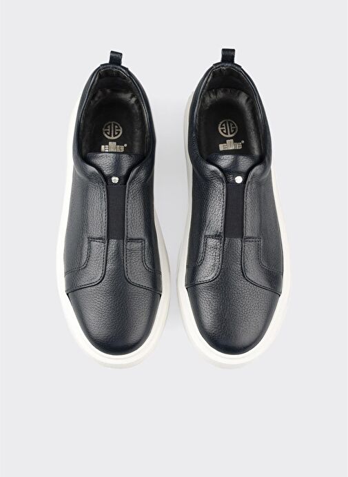 Lacivert Deri Erkek Günlük Ayakkabı - Görsel 5