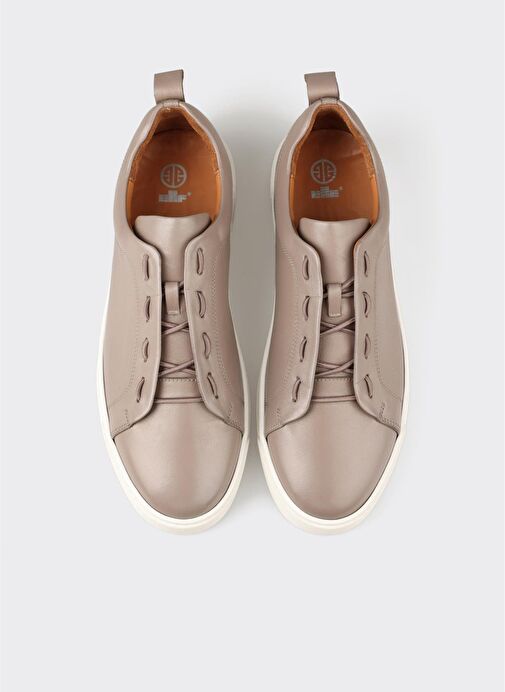 Gri Deri Erkek Günlük Ayakkabı - Görsel 5