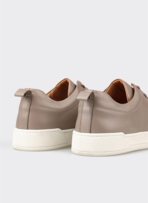 Gri Deri Erkek Günlük Ayakkabı - Görsel 6