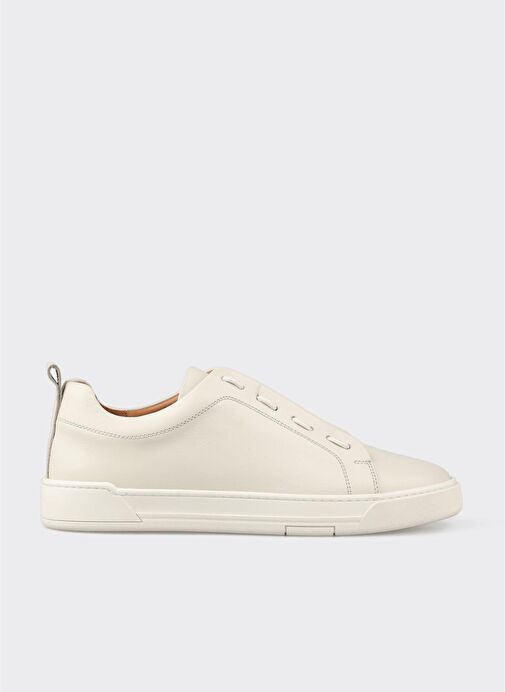 Ekru Deri Erkek Günlük Ayakkabı - Görsel 2