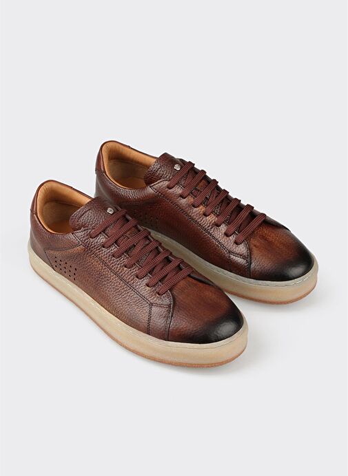 Taba Deri Erkek Spor Ayakkabı - Görsel 3