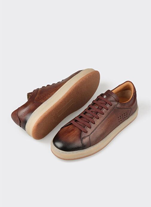 Taba Deri Erkek Spor Ayakkabı - Görsel 4