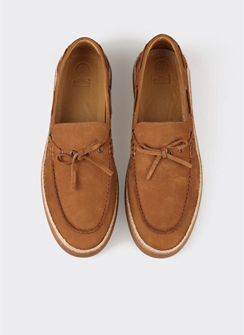 Taba Deri Erkek Günlük Ayakkabı - Görsel 5