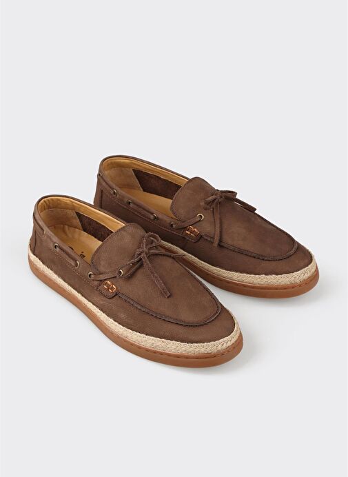 Kahve Deri Erkek Günlük Ayakkabı - Görsel 3