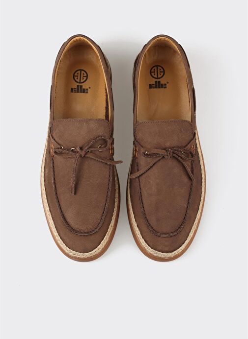 Kahve Deri Erkek Günlük Ayakkabı - Görsel 5