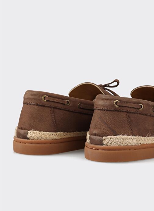 Kahve Deri Erkek Günlük Ayakkabı - Görsel 6