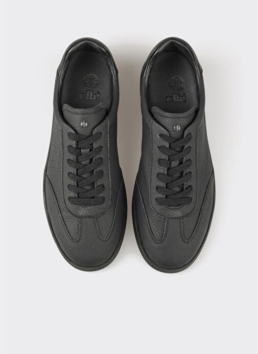 Siyah Deri Erkek Günlük Ayakkabı - Görsel 9