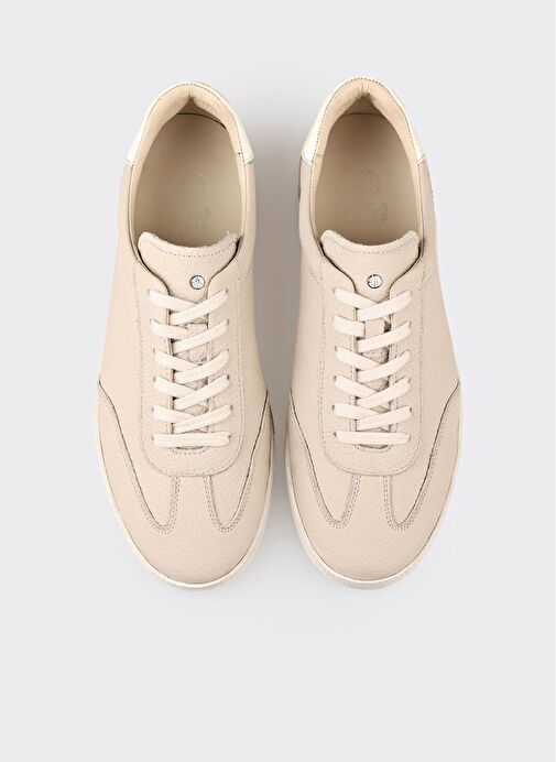 Bej Deri Erkek Günlük Ayakkabı - Görsel 5