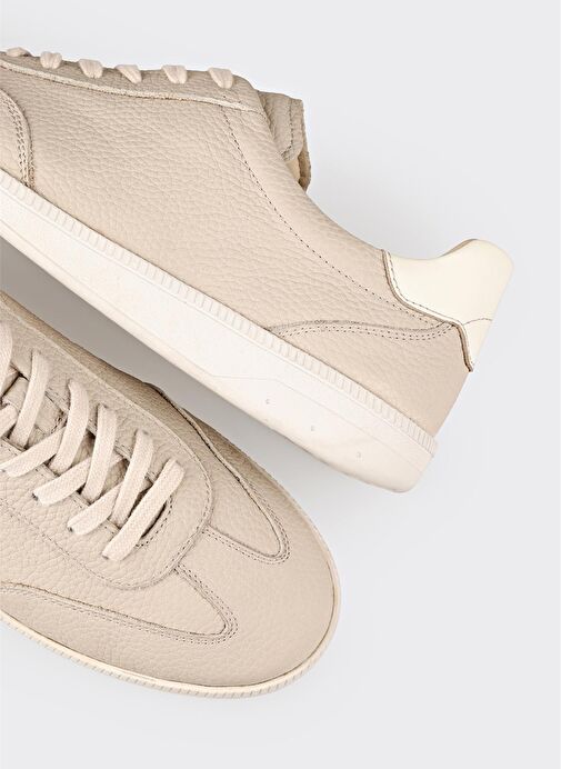 Bej Deri Erkek Günlük Ayakkabı - Görsel 6