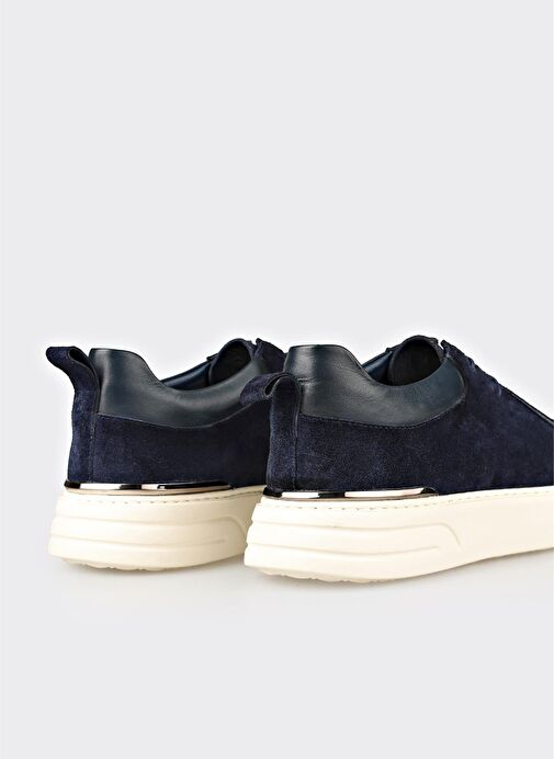 Lacivert Deri Erkek Günlük Ayakkabı - Görsel 6